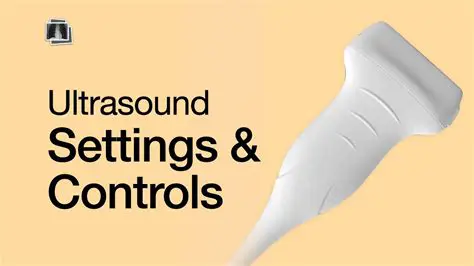 Adjusting the ultrasound settings