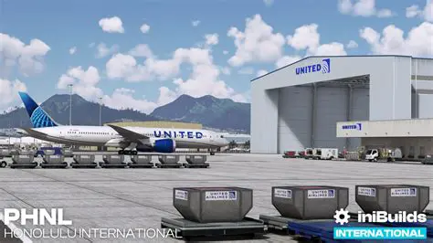 All airport buildings and objects
