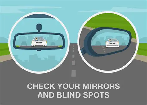 Always check your mirrors and blind spots