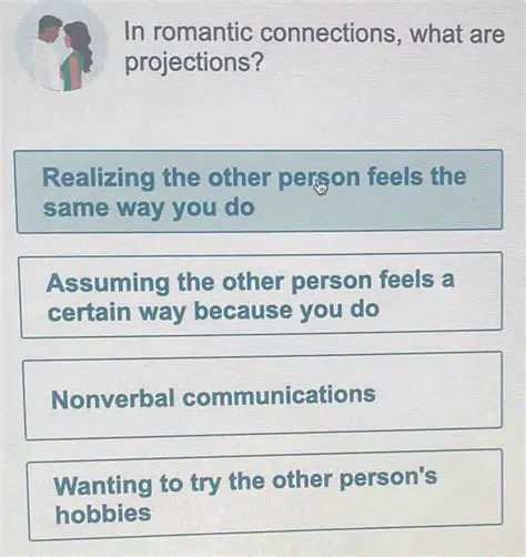 Assuming the other person feels a certain way because you do