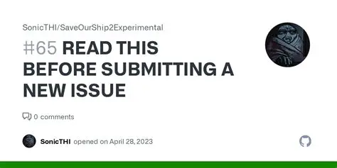 Before Submitting a New Issue