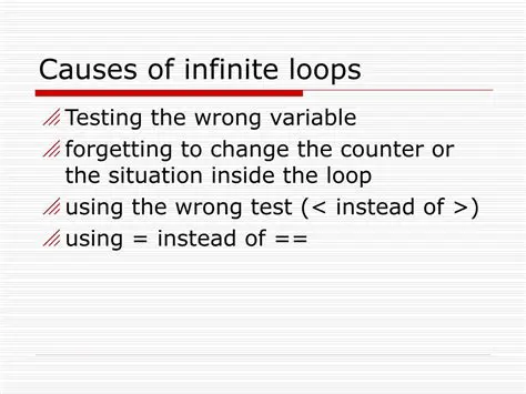 Benefits of Infinite Loops