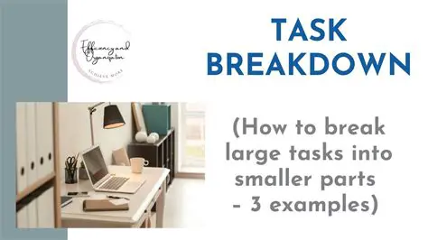 Break down the task into smaller tasks