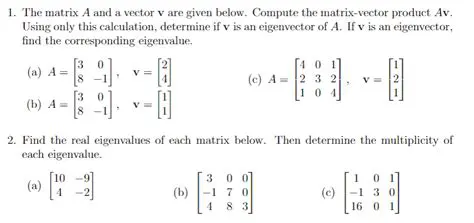 Calculating the Product of Matrix A and Vector v