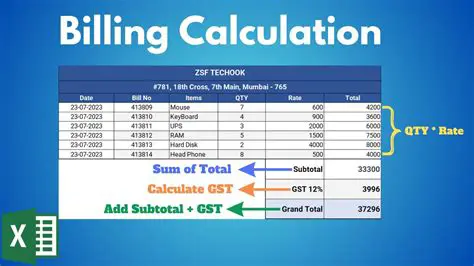 Calculating the Total Amount of the Bill