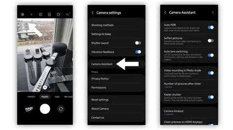Check and Set the Camera Settings