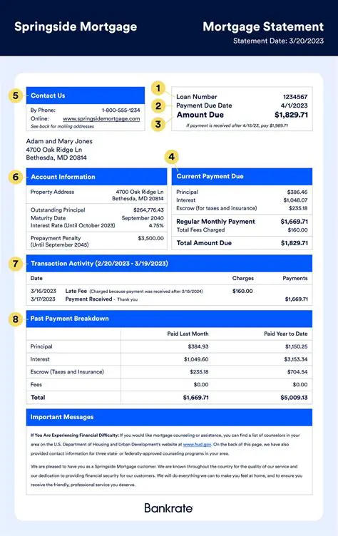 Checking Your Mortgage Statement