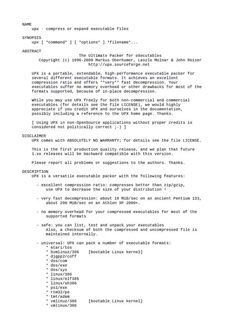 Compress Executable Formats