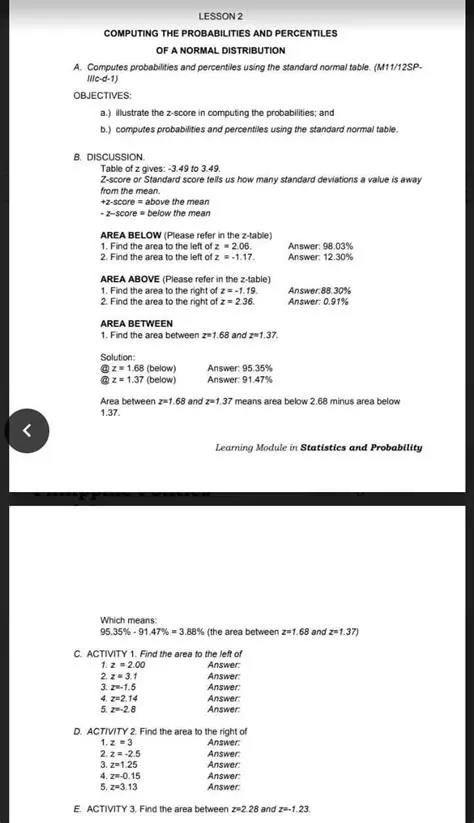 Computing the Probabilities