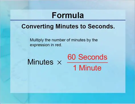 Convert minutes to seconds