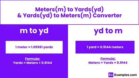 Converting Yards to Meters
