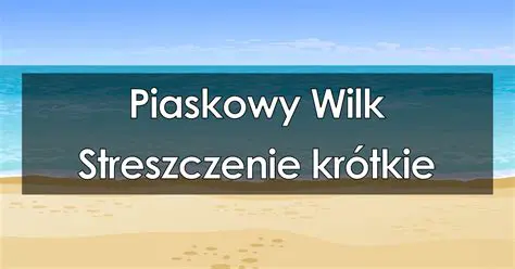 Czasowniki w lekturze Piaskowy Wilk