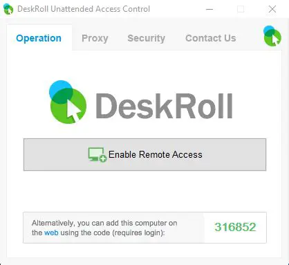 DeskRoll Unattended Access