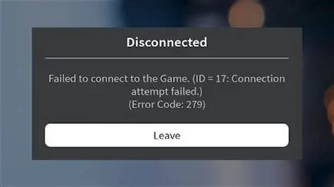 Disconnection from the Game