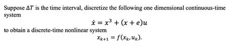 Discretize the time interval