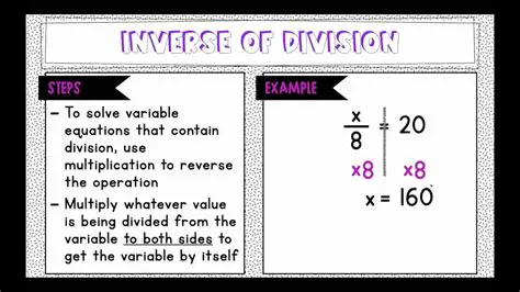 Division is the inverse of multiplication