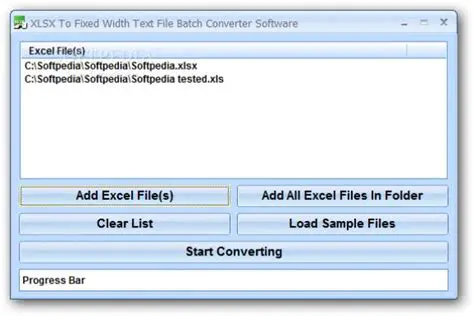 Effortlessly Convert Multiple Excel Files to Fixed Width Text Files