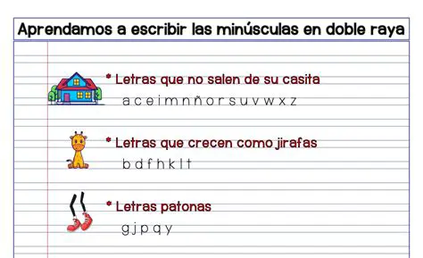 Ejercicios de escritura en forma descendente