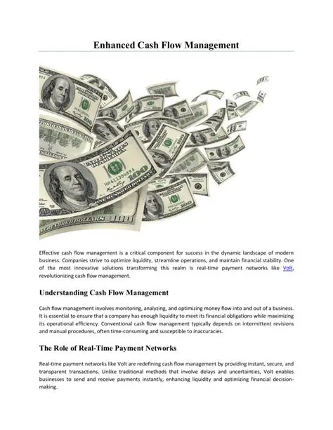 Enhanced cash flow management