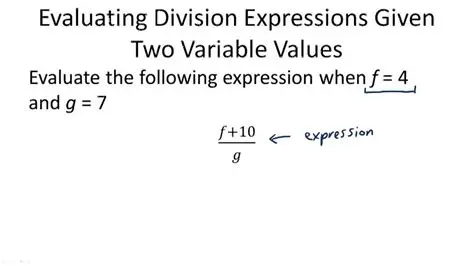 Evaluating Division Expressions