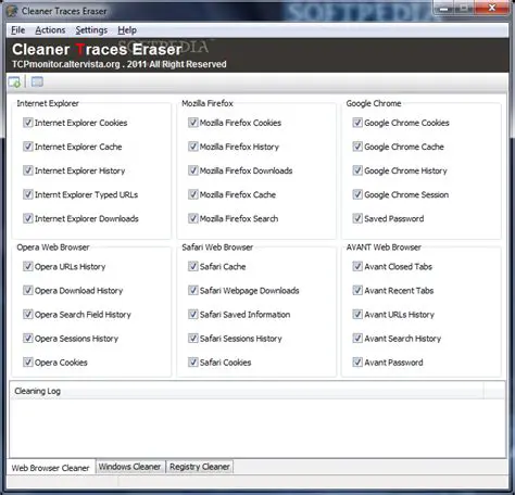 Features of Cleaner Traces Eraser