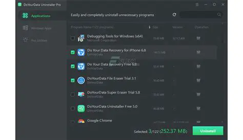 Features of DoYourData Uninstaller