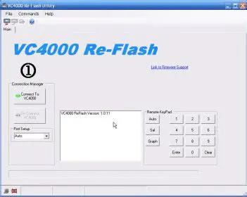 Features of VC4000 Reflash