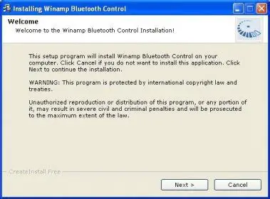 Features of Winamp Bluetooth Control