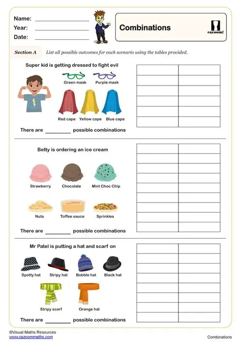 Focus on Creating Combinations
