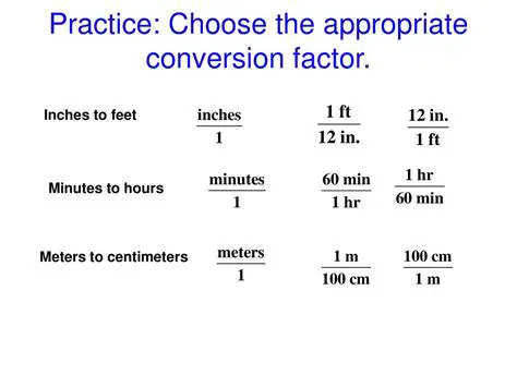 Forgetting to use the conversion factor