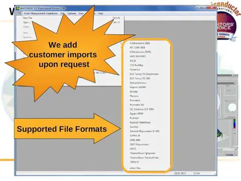 Import physical properties data