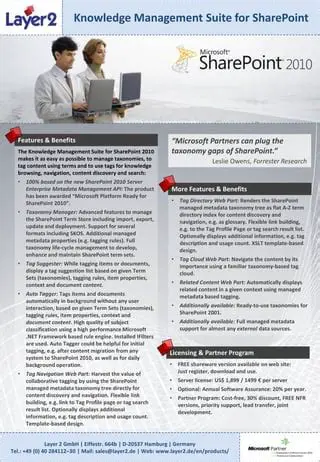Install the Knowledge Management Suite for SharePoint 2010