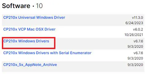 Installing CP210x VCP Drivers