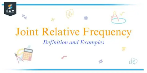 Joint relative frequencies