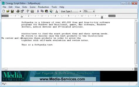 Key Features of Cinergy Script Editor
