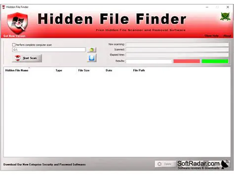 Key Features of Hidden File Finder