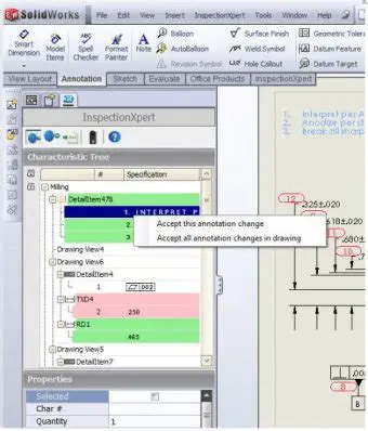 Key Features of InspectionXpert for SolidWorks