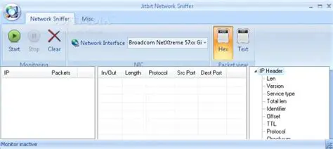 Key Features of Jitbit Network Sniffer