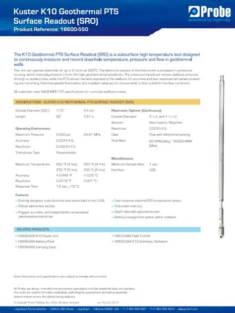 Key Features of Kuster K10 Operational Software