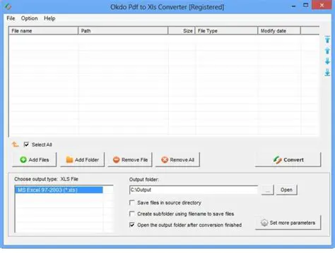 Key Features of Okdo Pdf to Xls Converter