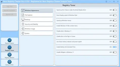 Key Features of PC Registry Cleaner
