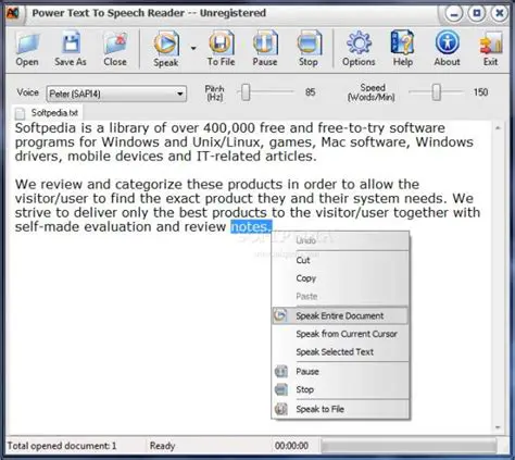Key Features of Power Text To Speech Reader