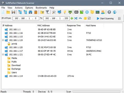Key Features of SoftPerfect Network Scanner