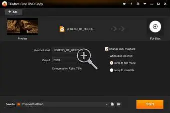 Key Features of TDMore Free DVD Copy