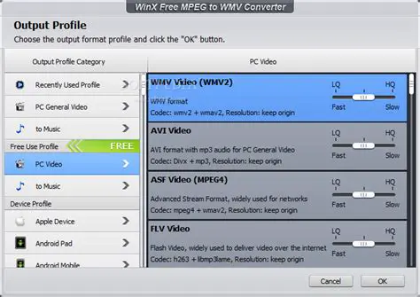 Key Features of WinX Free MPEG to WMV Converter