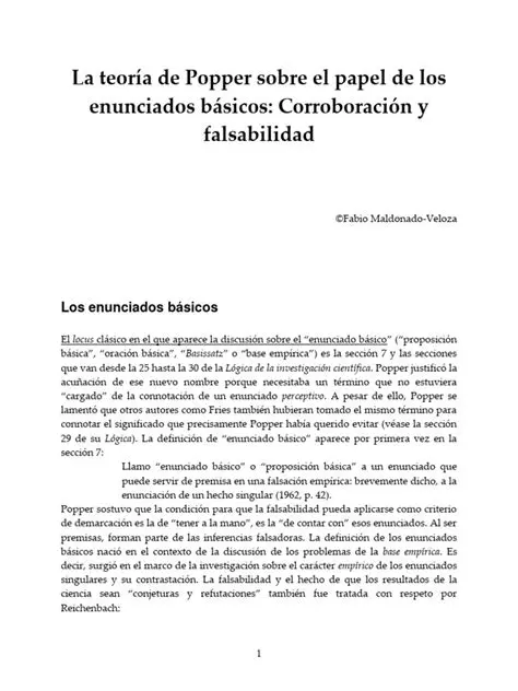 La Importancia de la Falsificabilidad