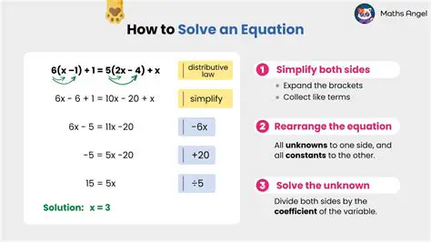 Make sure to solve one equation for a variable
