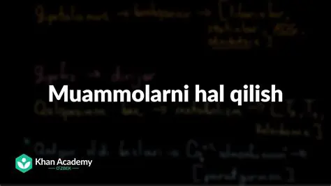 Matematika masalasini hal qilish