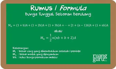 Menghitung Besar Pinjaman dan Angsuran dengan Bunga Tunggal
