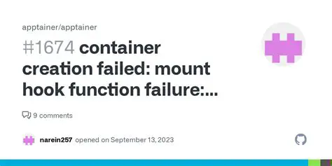 Mount hook function failure